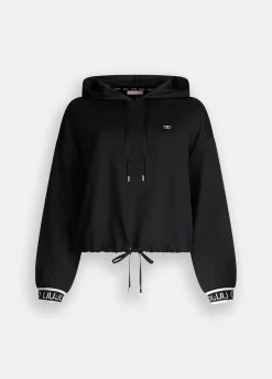 Liu Jo Sudadera de lurex® con capucha-Mujer Sudaderas|Ropa Deportiva