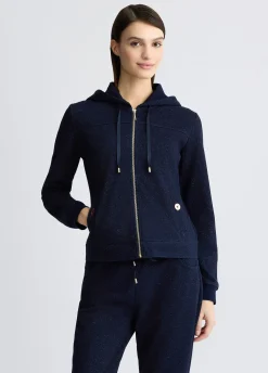 Liu Jo Sudadera de lurex® con cremallera-Mujer Sudaderas|Ropa Deportiva