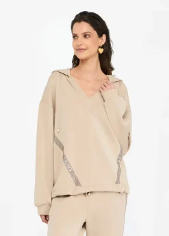 Liu Jo Sudadera de neopreno con capucha-Mujer Sudaderas|Ropa Deportiva