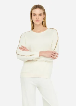 Liu Jo Sudadera Better con strass-Mujer Ropa Deportiva