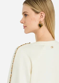 Liu Jo Sudadera Better con strass-Mujer Ropa Deportiva