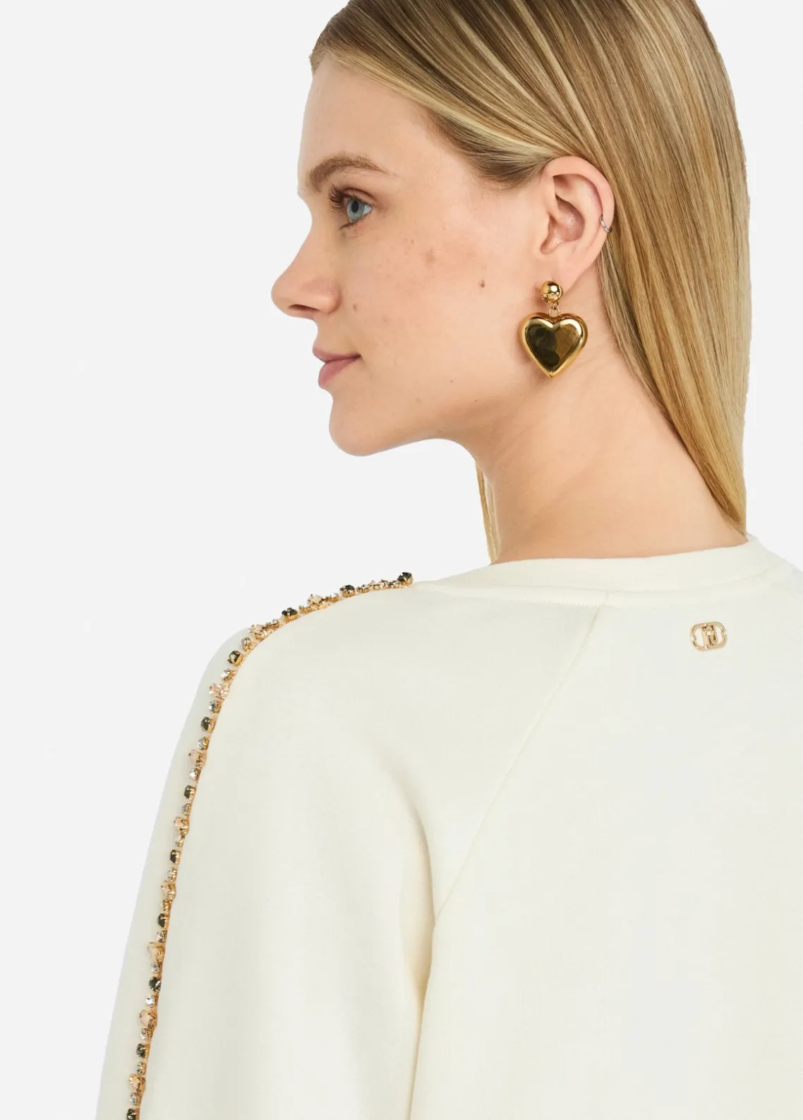 Liu Jo Sudadera Better con strass-Mujer Ropa Deportiva