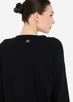 Liu Jo Sudadera Better con strass-Mujer Sudaderas|Ropa Deportiva