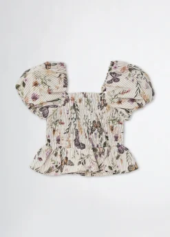 Liu Jo Top a rayas con estampado- Camisetas