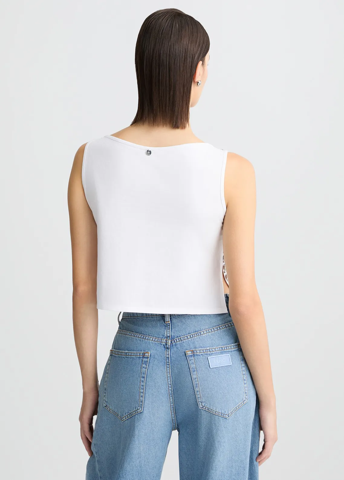 Liu Jo Top con bordados de joyas-Mujer Camisetas Y Tops