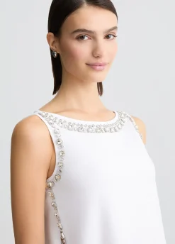 Liu Jo Top con bordados de joyas-Mujer Camisetas Y Tops
