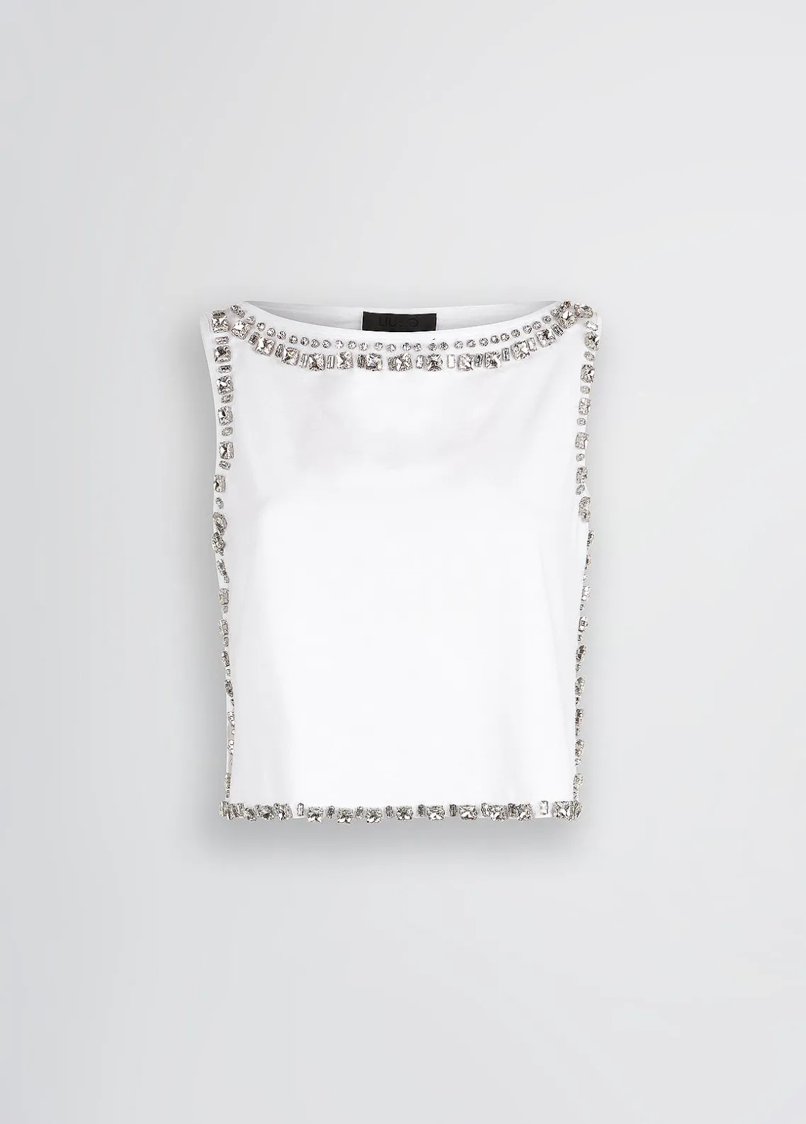Liu Jo Top con bordados de joyas-Mujer Camisetas Y Tops