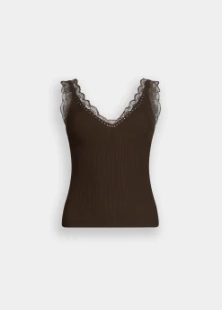 Liu Jo Top con detalles de encaje-Mujer Camisetas Y Tops