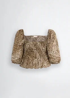 Liu Jo Top con estampado animal-Mujer Camisas Y Blusas