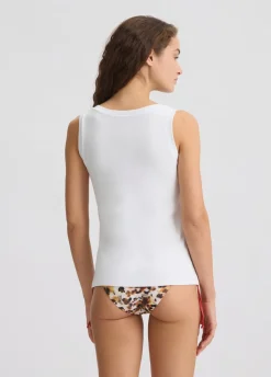 Liu Jo Top con logotipo y strass-Mujer Moda Baño|Camisetas Y Tops