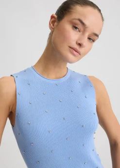 Liu Jo Top con tachuelas-Mujer Cárdigans Y Jerséis