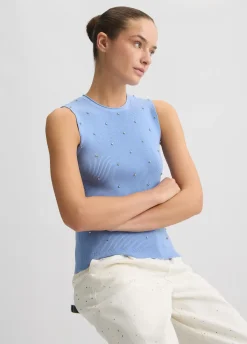 Liu Jo Top con tachuelas-Mujer Cárdigans Y Jerséis