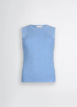 Liu Jo Top con tachuelas-Mujer Cárdigans Y Jerséis