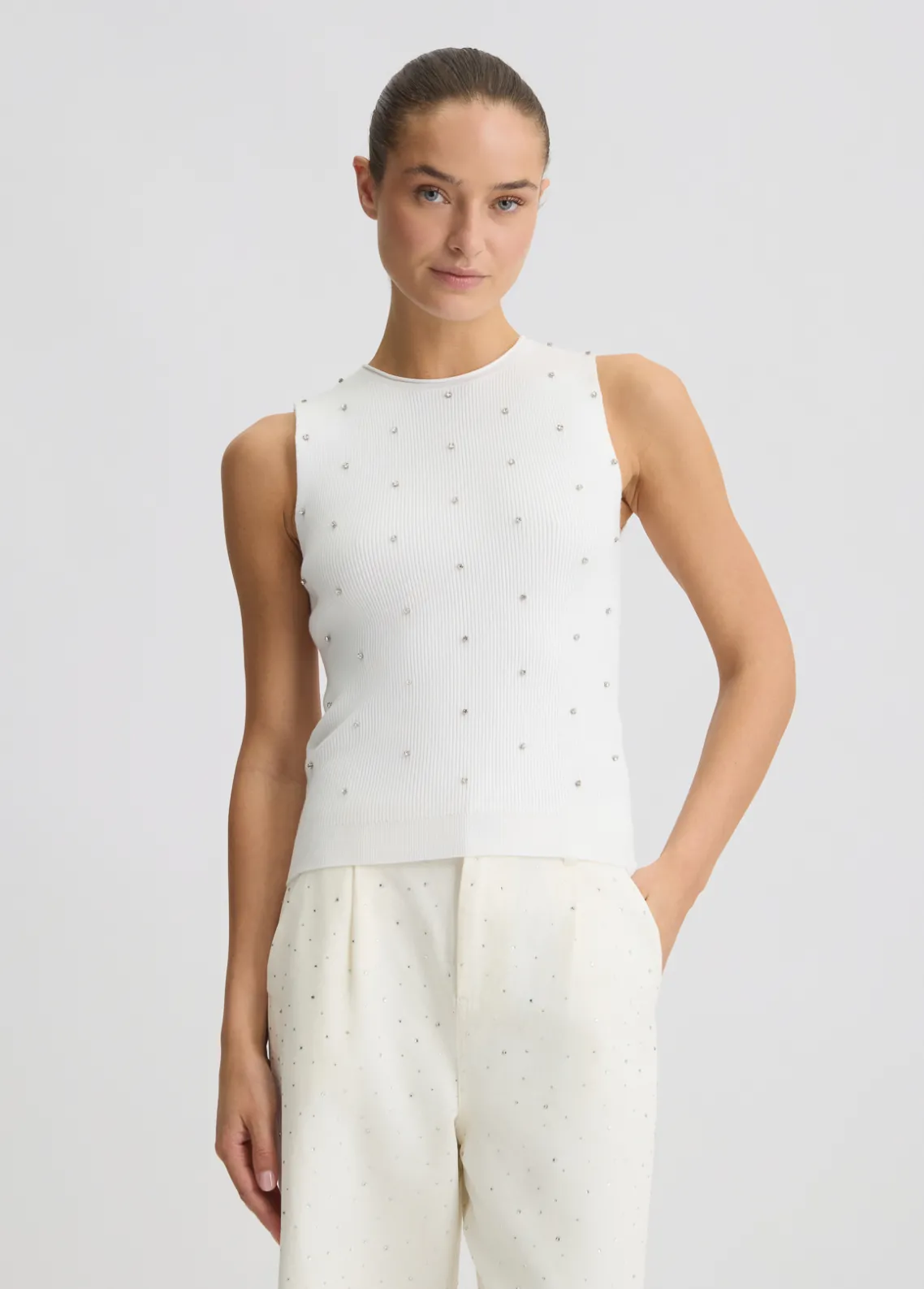 Liu Jo Top con tachuelas-Mujer Cárdigans Y Jerséis