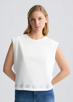 Liu Jo Top de algodón-Mujer Camisetas Y Tops