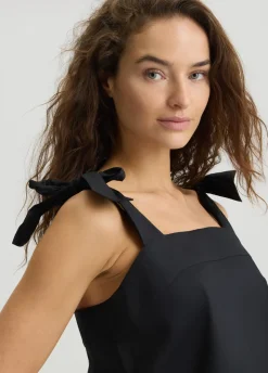 Liu Jo Top de algodón con lacitos-Mujer Moda Baño|Camisetas Y Tops