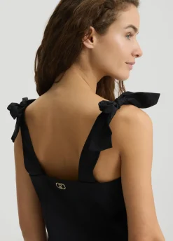 Liu Jo Top de algodón con lacitos-Mujer Moda Baño|Camisetas Y Tops