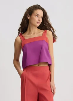 Liu Jo Top de algodón con lacitos-Mujer Moda Baño|Camisetas Y Tops