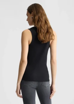 Liu Jo Top de algodón con logotipo-Mujer Camisetas Y Tops