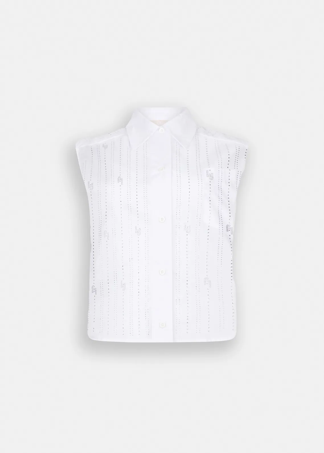 Liu Jo Top de algodón con strass-Mujer Camisas Y Blusas