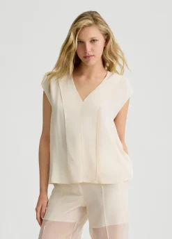 Liu Jo Top de crepé-Mujer Camisetas Y Tops