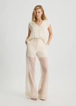 Liu Jo Top de crepé-Mujer Camisetas Y Tops