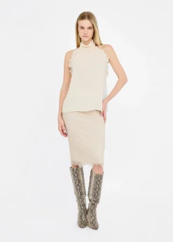 Liu Jo Top de fiesta de tejido georgette-Mujer Camisetas Y Tops|Ceremonia