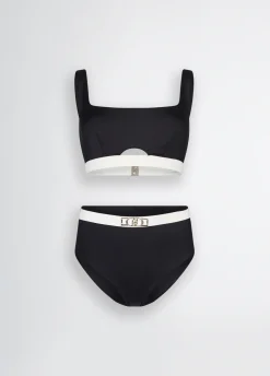 Liu Jo Top de playa y braguita de cintura alta-Mujer Moda Baño