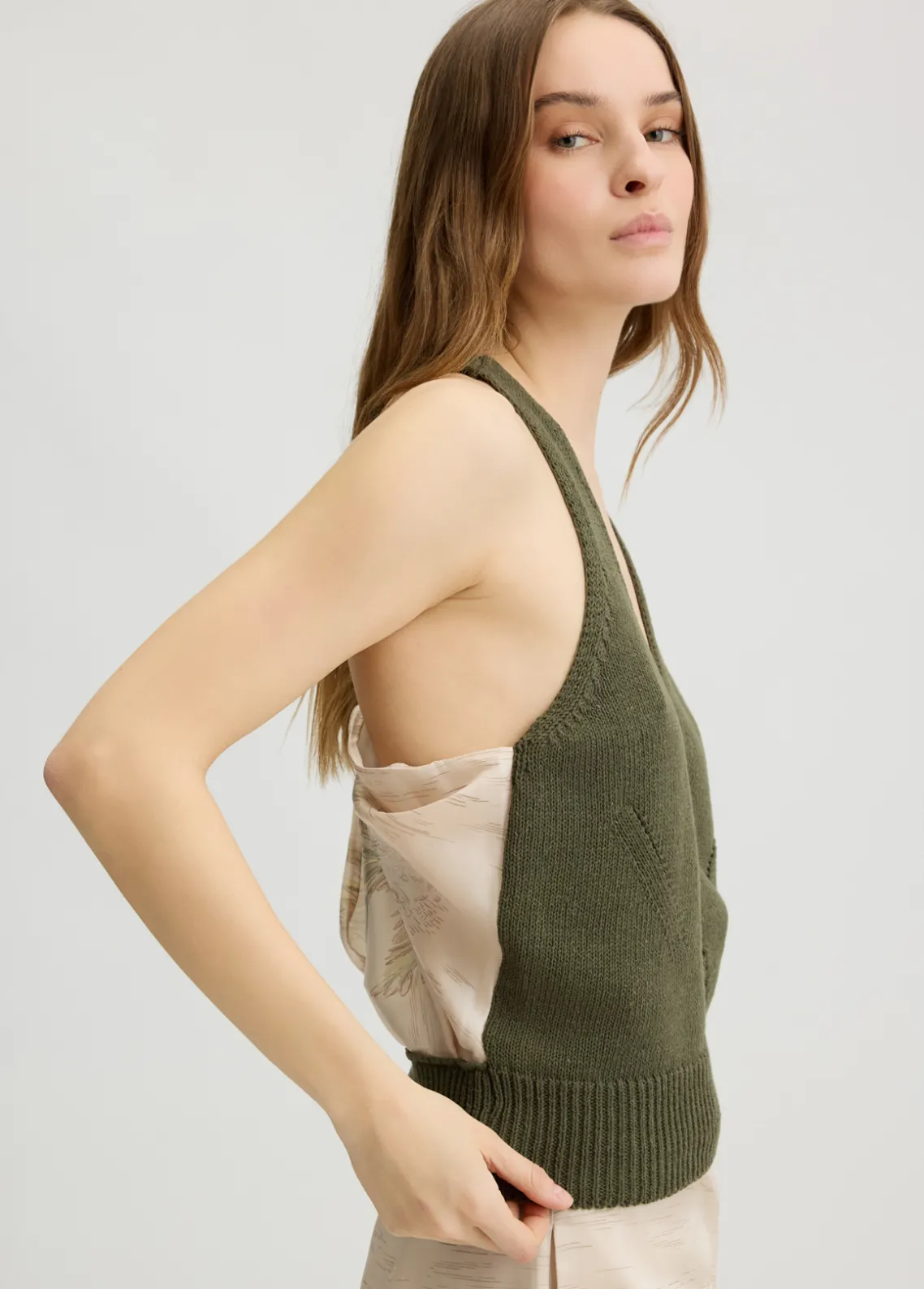 Liu Jo Top de punto con abertura-Mujer Cárdigans Y Jerséis|Camisetas Y Tops