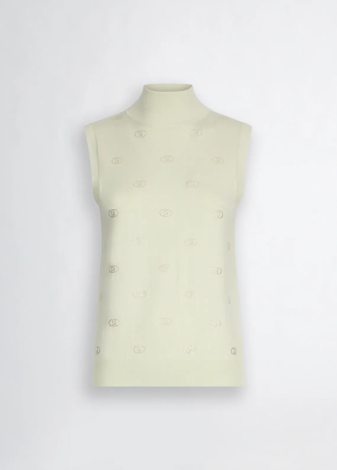 Liu Jo Top de punto con logotipo y strass-Mujer Cárdigans Y Jerséis