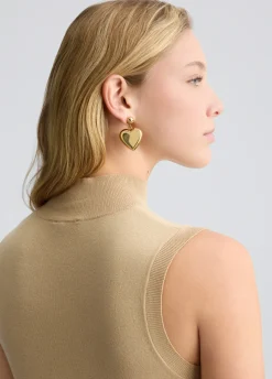 Liu Jo Top de punto con logotipo y strass-Mujer Cárdigans Y Jerséis