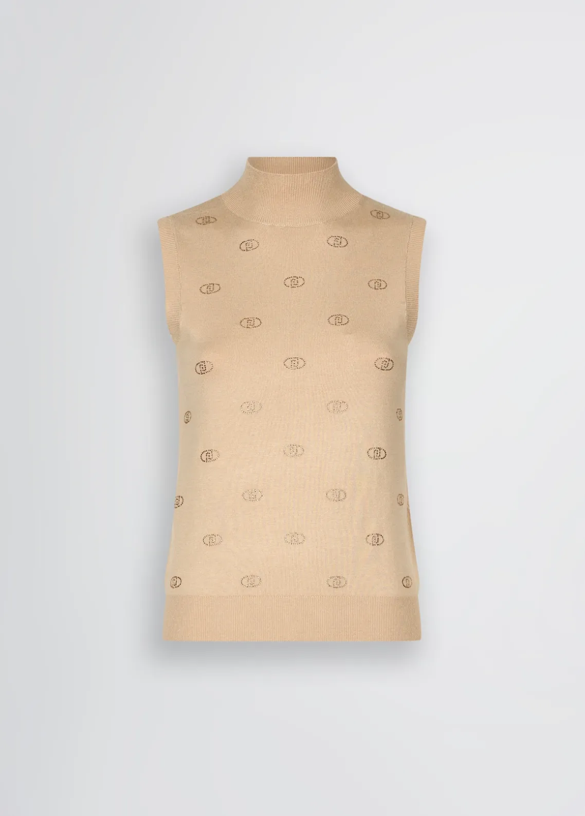 Liu Jo Top de punto con logotipo y strass-Mujer Cárdigans Y Jerséis