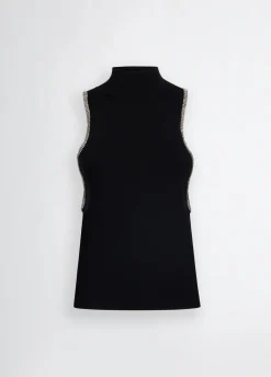 Liu Jo Top de punto con strass-Mujer Cárdigans Y Jerséis