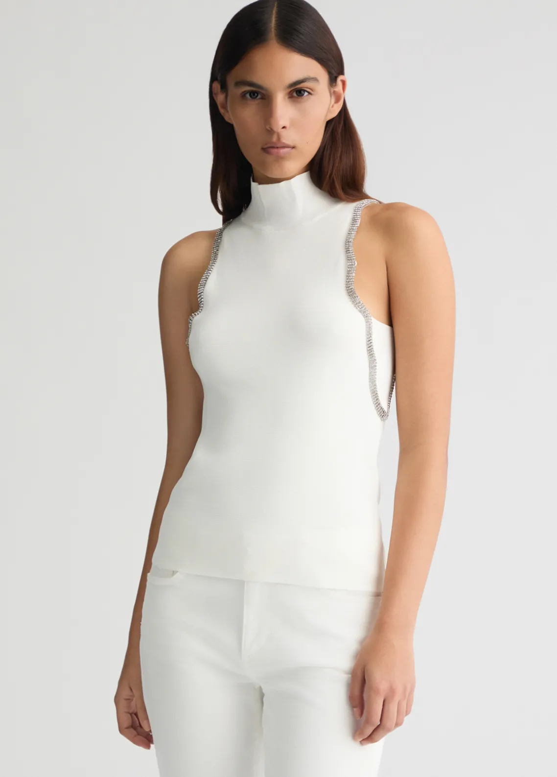 Liu Jo Top de punto con strass-Mujer Cárdigans Y Jerséis
