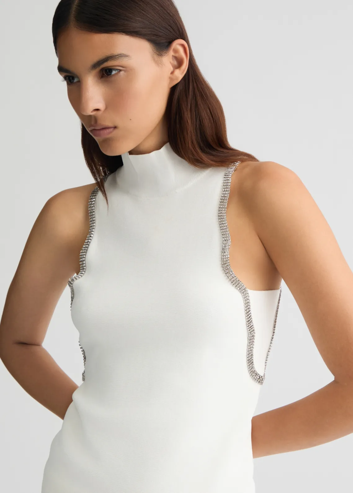 Liu Jo Top de punto con strass-Mujer Cárdigans Y Jerséis