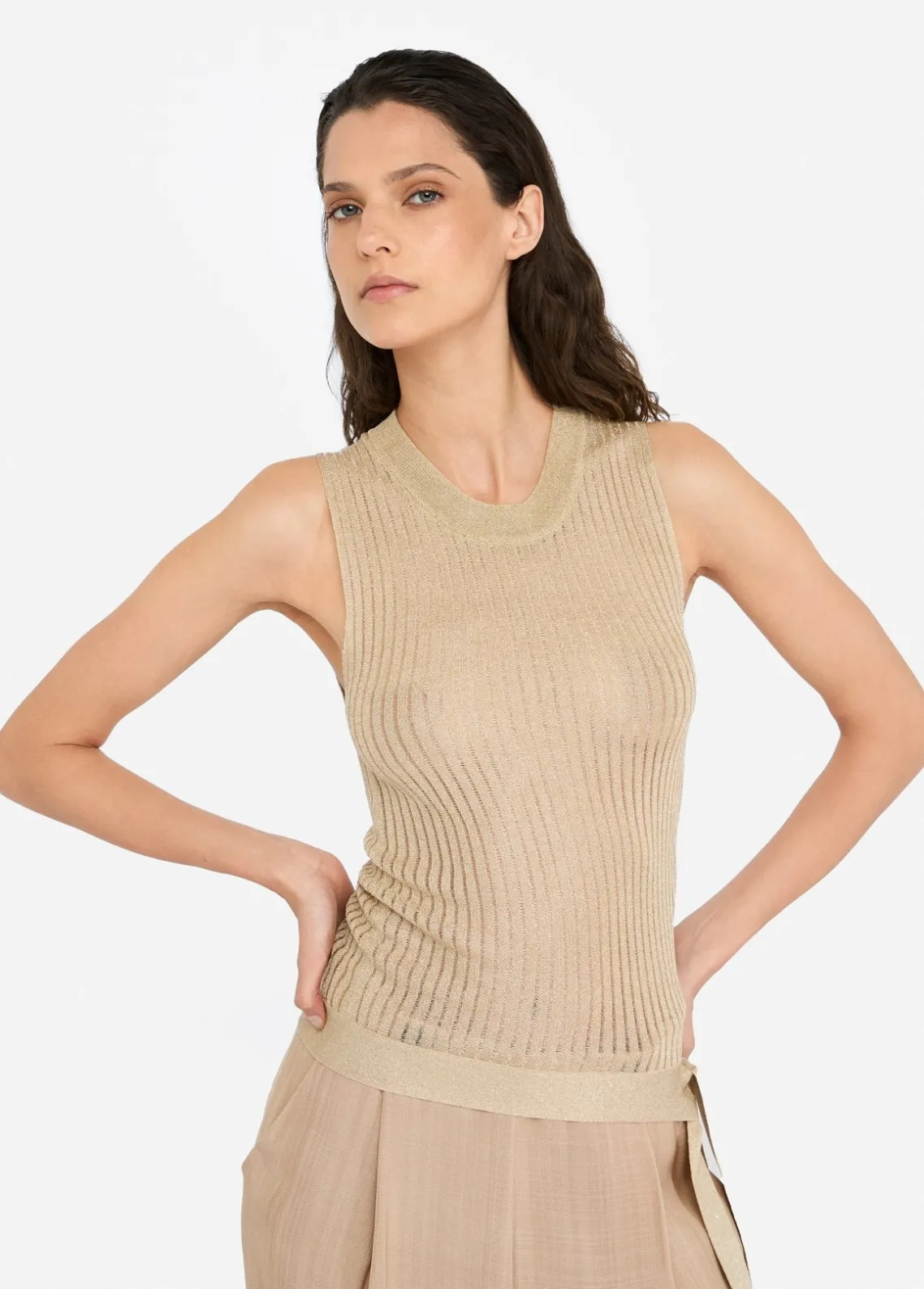 Liu Jo Top de punto lurex®-Mujer Cárdigans Y Jerséis
