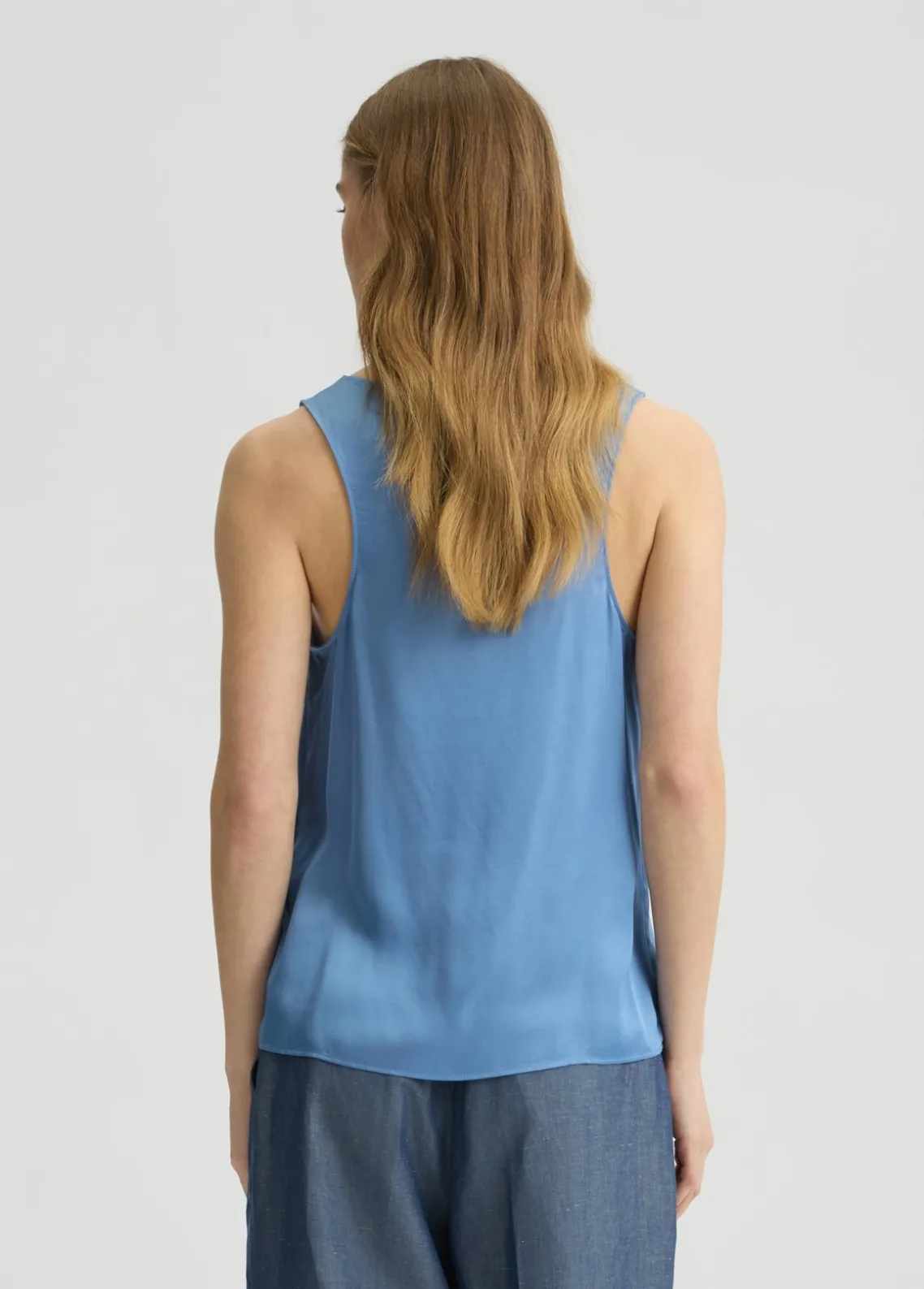 Liu Jo Top de raso color-Mujer Camisetas Y Tops