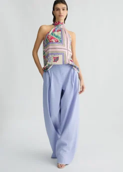 Liu Jo Top de raso estampado-Mujer Camisetas Y Tops