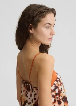 Liu Jo Top de raso estampado-Mujer Ropa Deportiva|Moda Baño