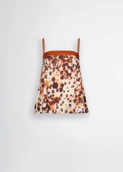 Liu Jo Top de raso estampado-Mujer Ropa Deportiva|Moda Baño