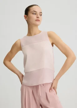 Liu Jo Top de raso y georgette-Mujer Tailleur|Camisetas Y Tops