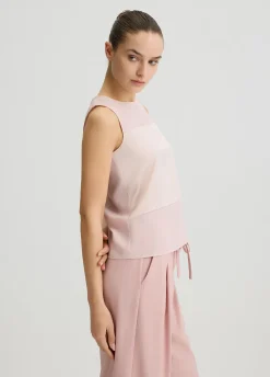 Liu Jo Top de raso y georgette-Mujer Tailleur|Camisetas Y Tops