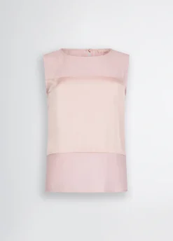 Liu Jo Top de raso y georgette-Mujer Tailleur|Camisetas Y Tops