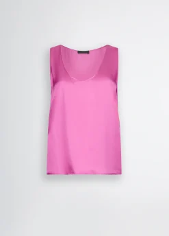 Liu Jo Top de satén-Mujer Camisetas Y Tops