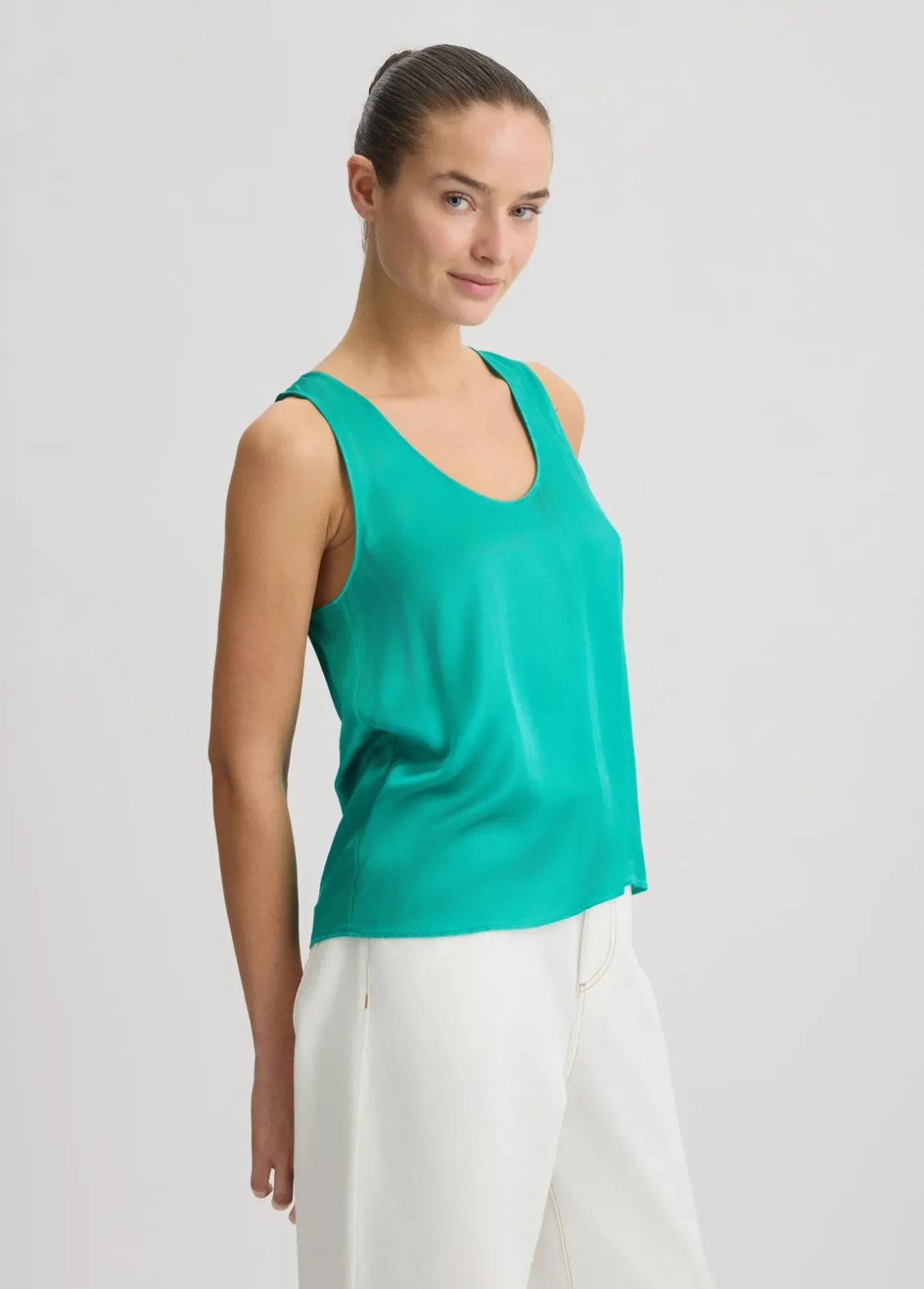 Liu Jo Top de satén-Mujer Camisetas Y Tops