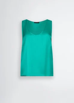 Liu Jo Top de satén-Mujer Camisetas Y Tops