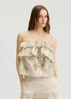 Liu Jo Top de tafetán estampado-Mujer Camisetas Y Tops|Ceremonia