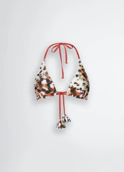 Liu Jo Top triangular con estampado-Mujer Moda Baño