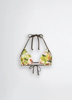 Liu Jo Top triangular de bikini estampado-Mujer Moda Baño