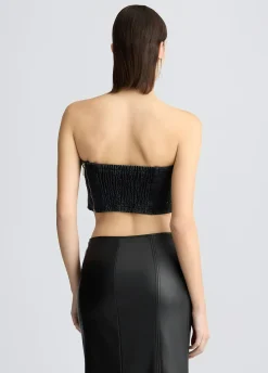 Liu Jo Top vaquero con strass-Mujer Camisetas Y Tops